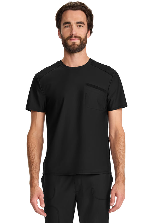 GNR8 Kinetic IN626A Men's Tuck-in Crew Neck Top Black