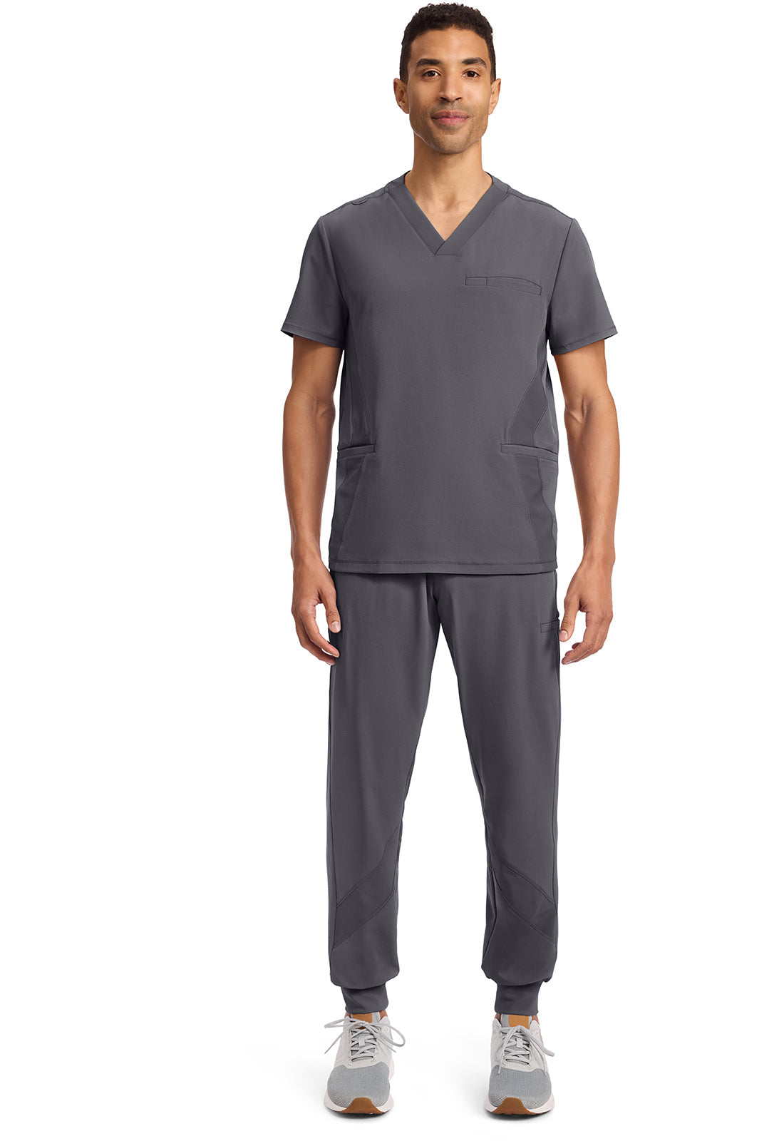 GNR8 IN628A Men's 3-Pocket Rib-Knit V-Neck Top image 5
