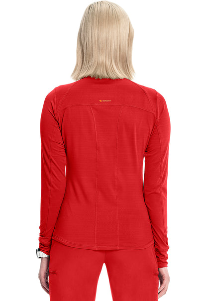 Essentials IN640 Long Sleeve Performance Underscrub Fire Bird Model Image Back | Infinity