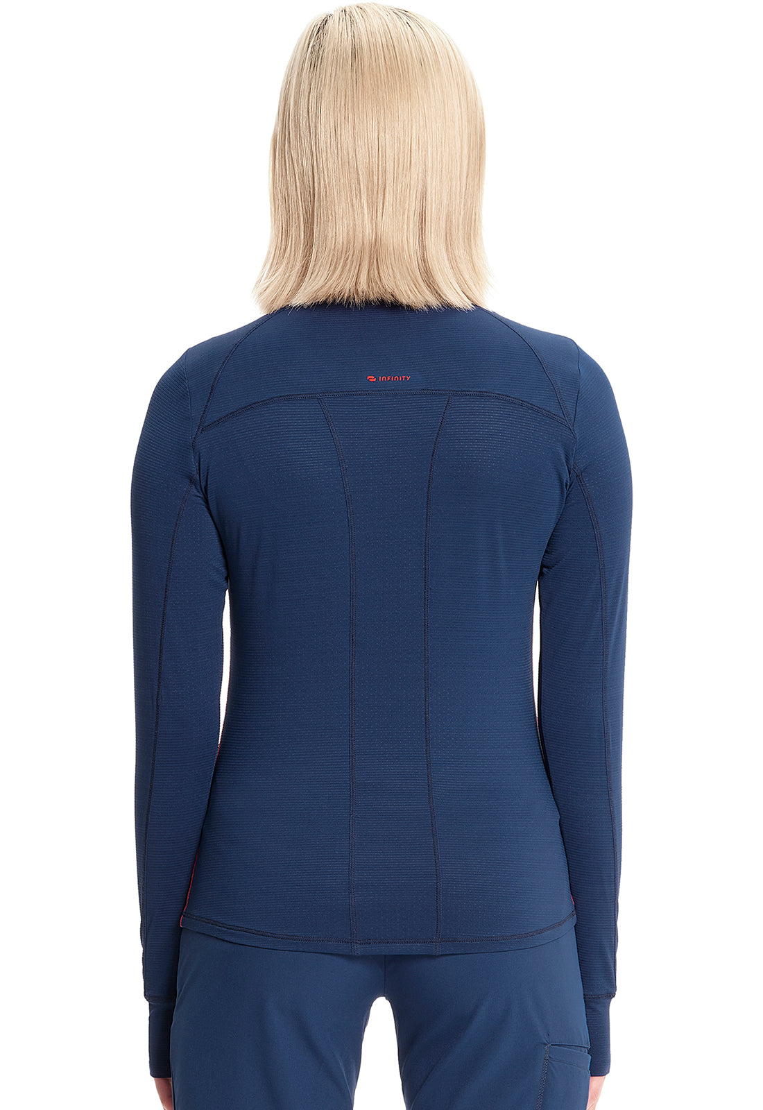 GNR8 IN640 Long Sleeve Performance Underscrub Navy Model Image Back | Infinity