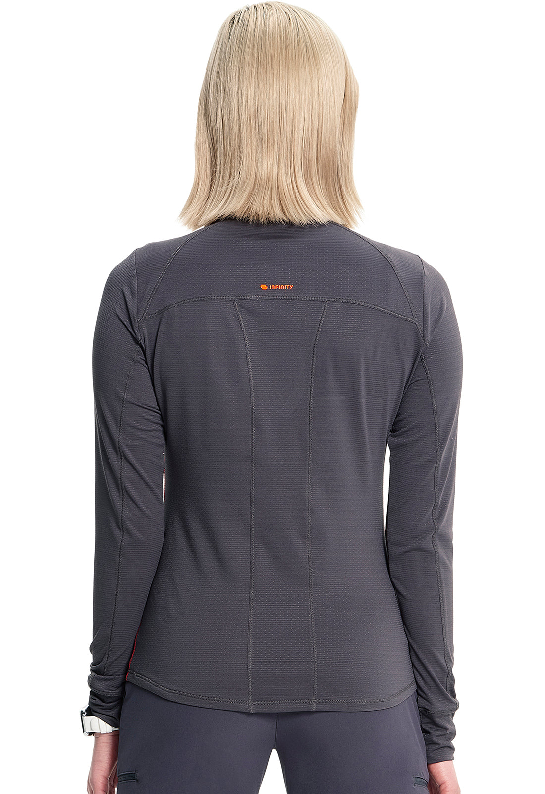 GNR8 IN640 Long Sleeve Performance Underscrub Pewter Model Image Back | Infinity