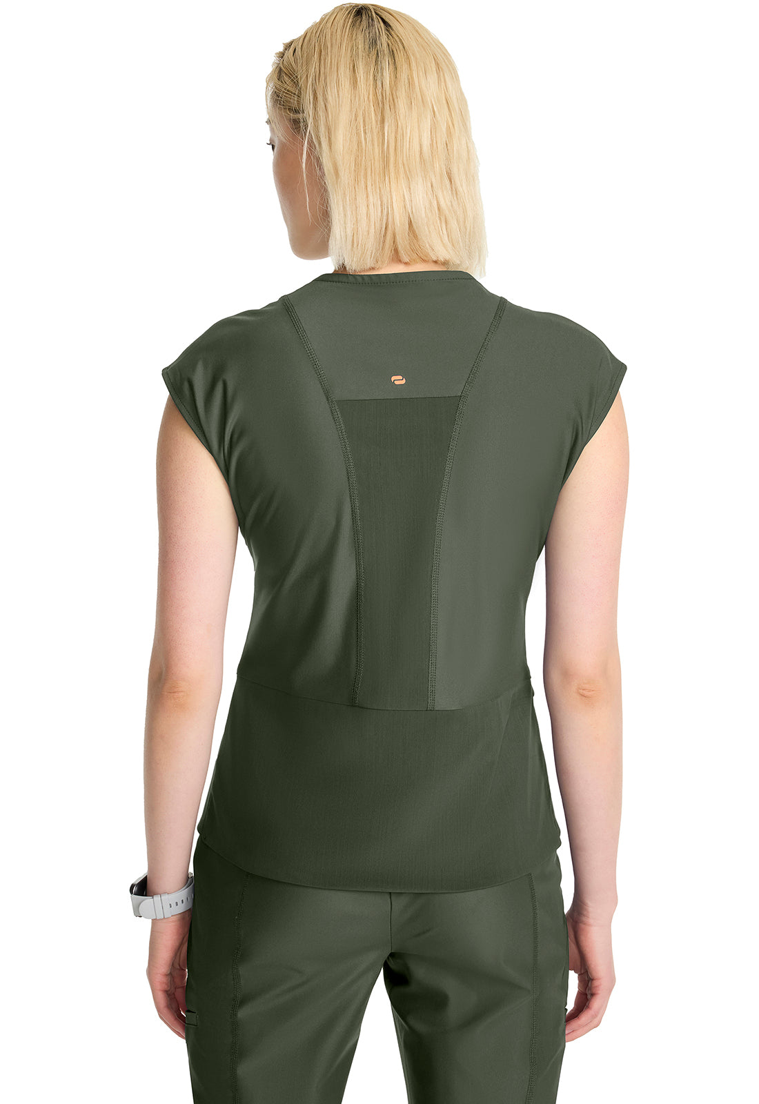 Kinetic IN645A Women's Wrap Dolman V-Neck Top Sap Green Image