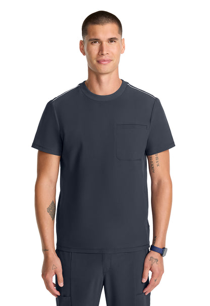 GNR8 IN646A Men's Tuck-in Crew Neck Top Pewter Image