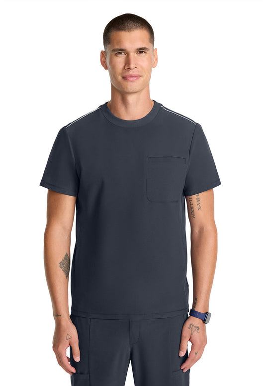 GNR8 IN646A Men's Tuck-in Crew Neck Top Pewter Image