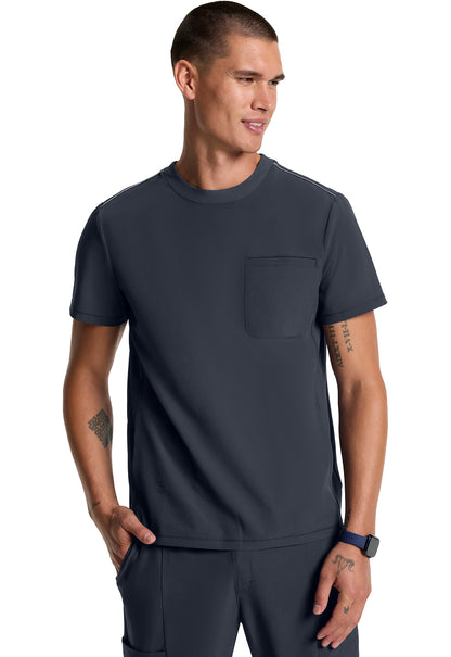 GNR8 IN646A Men's Tuck-in Crew Neck Top Pewter Image