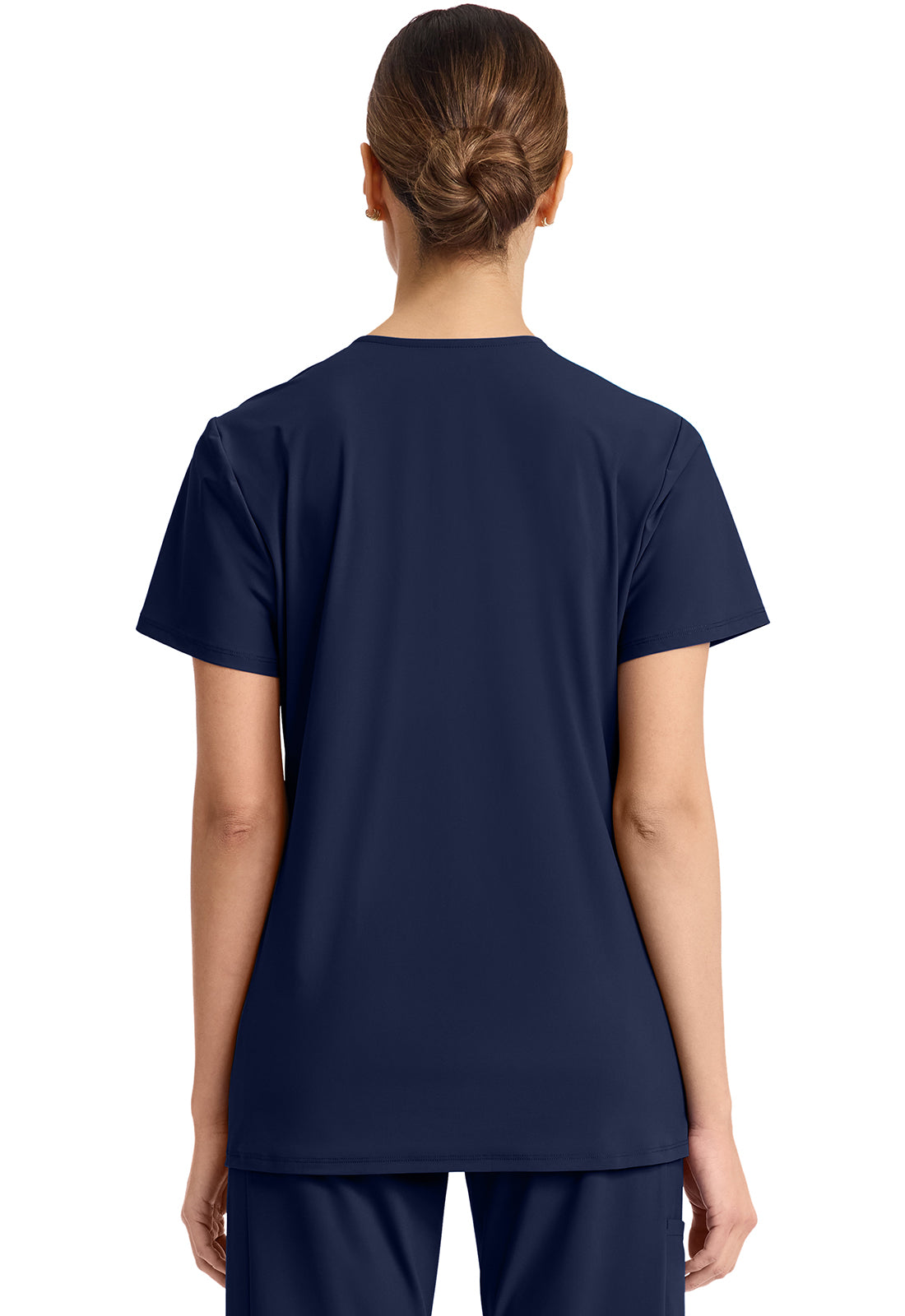 Pursuit IN647A Women's 2-Pocket V-Neck Top Navy