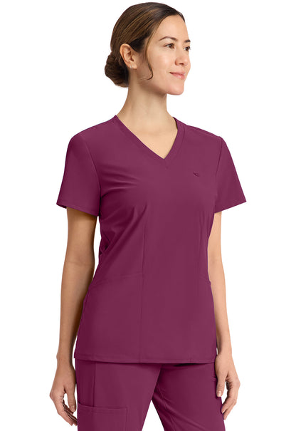 Pursuit IN647A Women's 2-Pocket V-Neck Top image 3