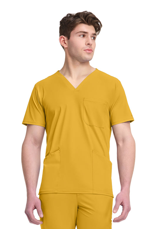 Pursuit IN651A Men's 3 Pocket V-Neck Top Butterscotch