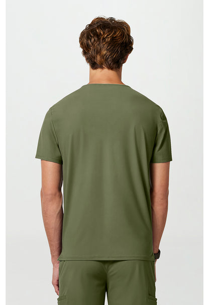 Pursuit IN651A Men's 3 Pocket V-Neck Scrub Top Olive