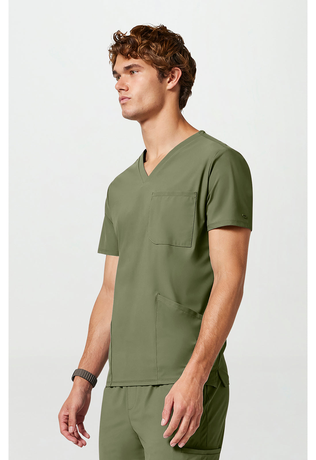 Pursuit IN651A Men's 3 Pocket V-Neck Scrub Top image 3