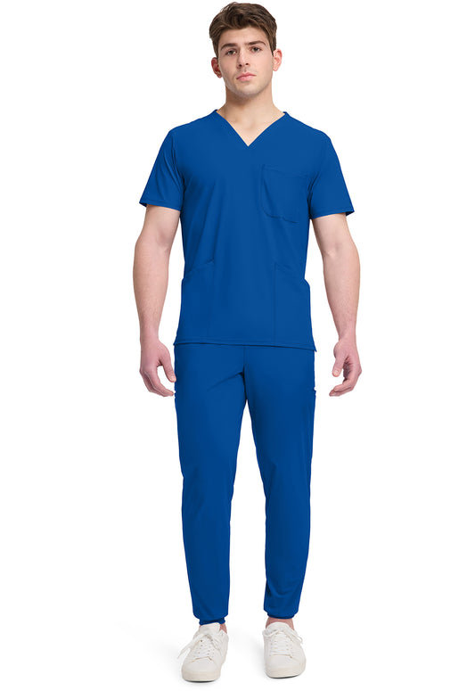 Pursuit IN651A Men's 3 Pocket V-Neck Scrub Top Royal