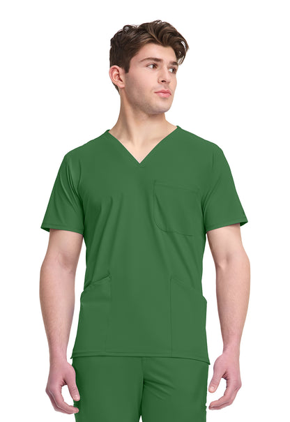 Pursuit IN651A Men's 3 Pocket V-Neck Top Retro Green