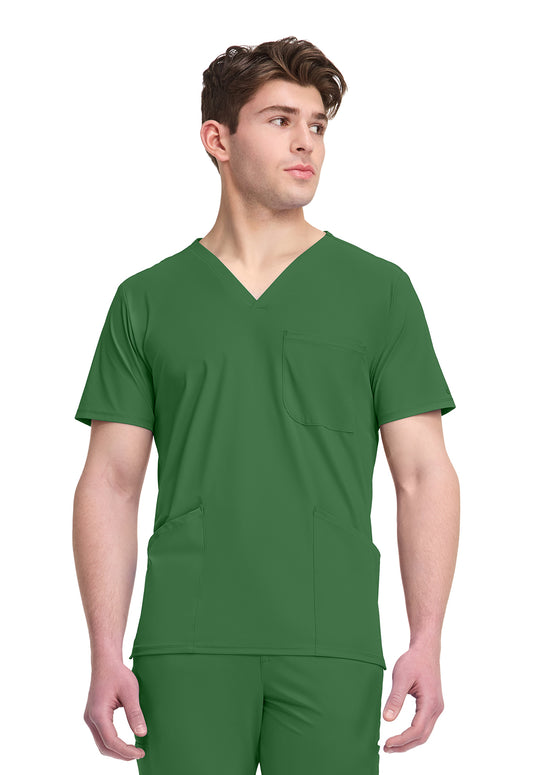 Pursuit IN651A Men's 3 Pocket V-Neck Top Retro Green
