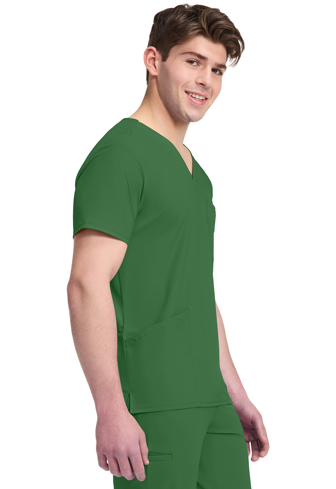Pursuit IN651A Men's 3 Pocket V-Neck Top Retro Green