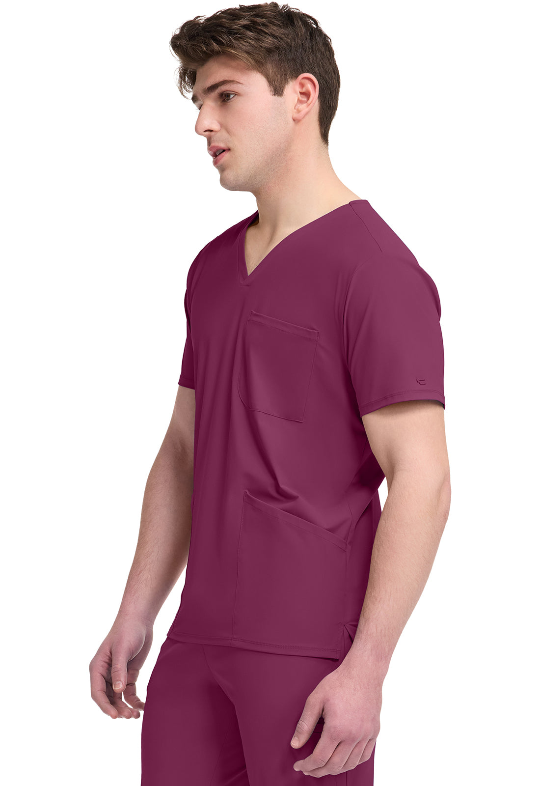 Pursuit IN651A Men's 3 Pocket V-Neck Top Wine