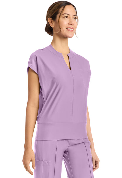 Kinetic IN655A Dolman V-Neck Top Livewire Lilac