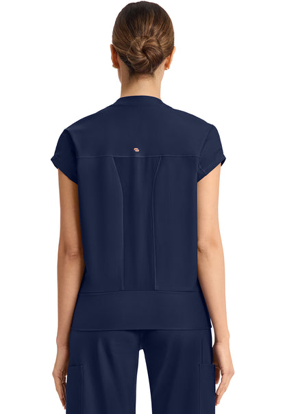 Kinetic IN655A Dolman V-Neck Top Navy