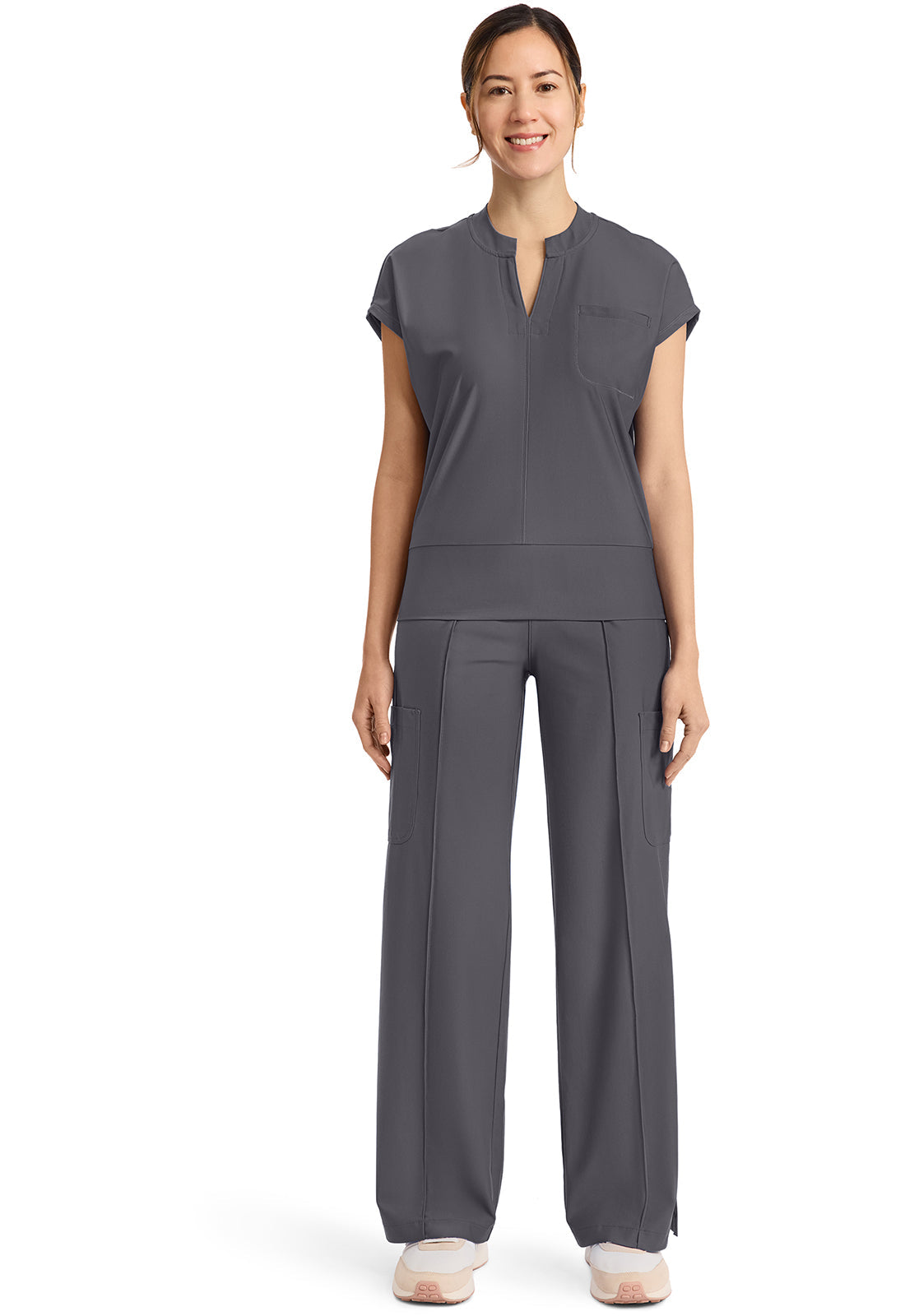 Kinetic IN655A Women's Dolman V-Neck Scrub Top image 2