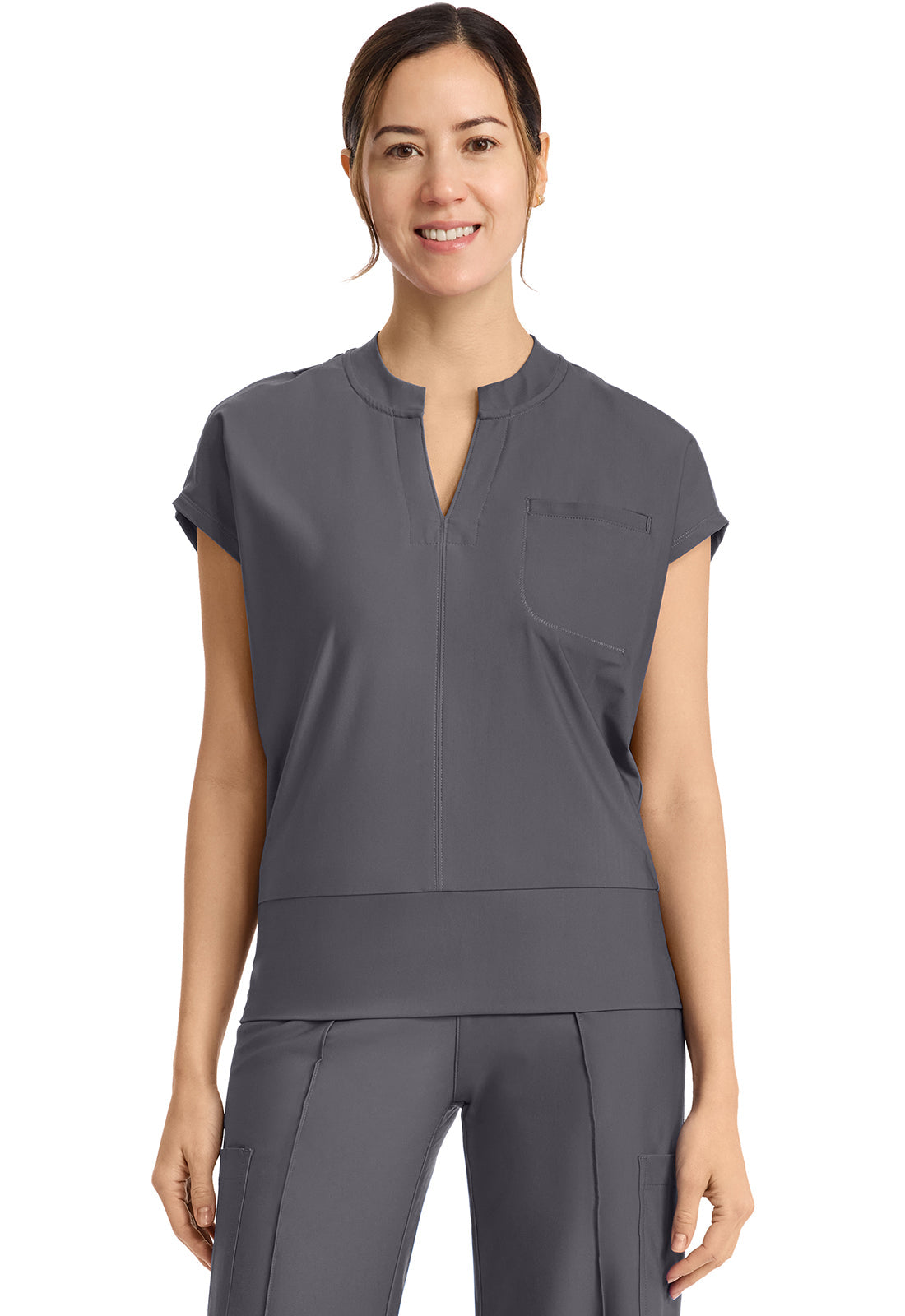 Kinetic IN655A Women's Dolman V-Neck Scrub Top image 1
