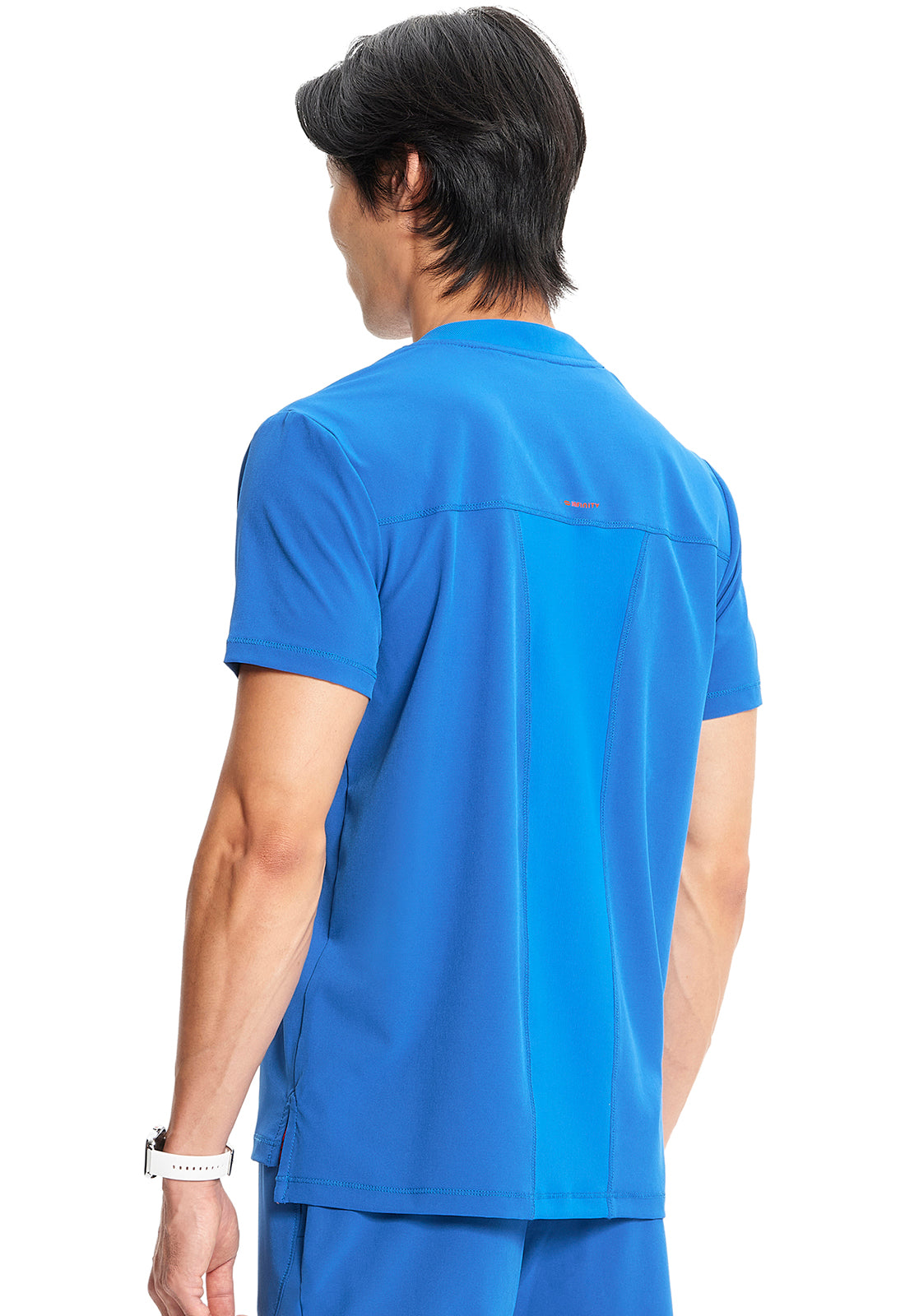 GNR8 IN700A Men's V-Neck Top Royal Model Image Right Side | Infinity