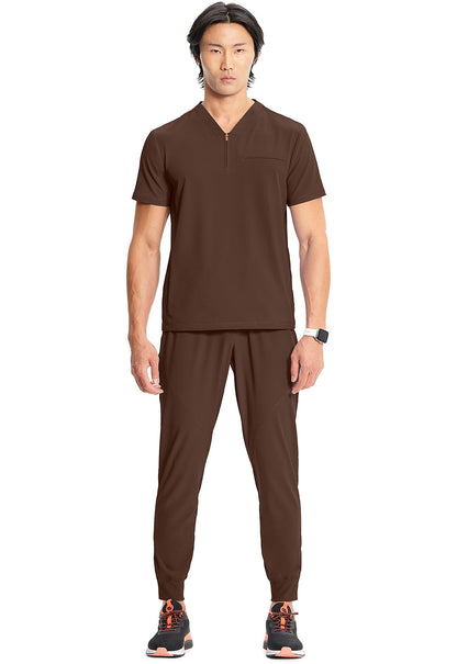 GNR8 IN702A Men's Partial Zip V-Neck Top image 5