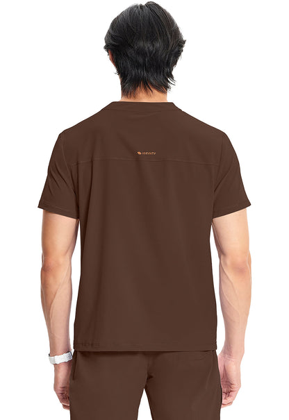 GNR8 IN702A Men's Partial Zip V-Neck Top image 4