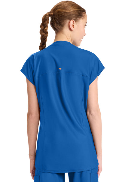 Kinetic IN811A Women's 2-Pocket Henley Tunic Top image 4