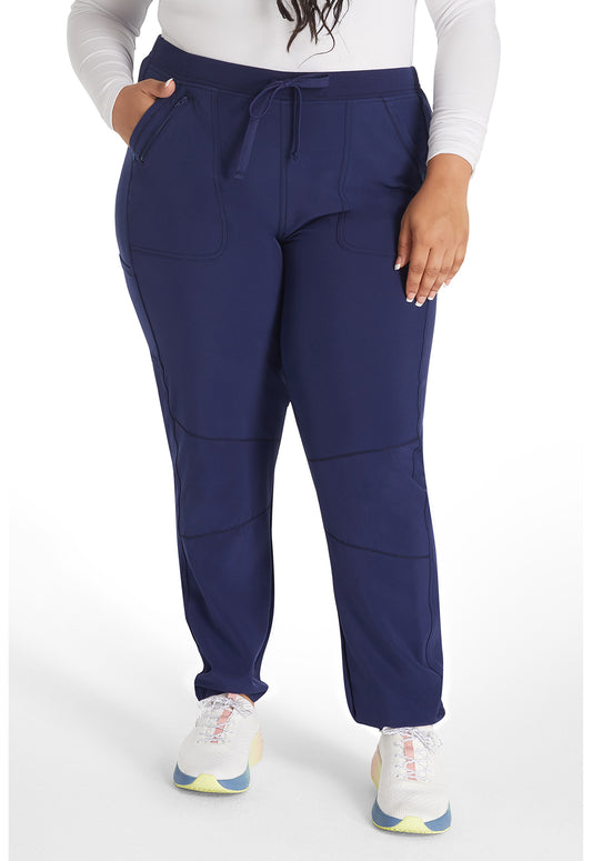 Inspira Flex IP042A Hybrid Hem Jogger Navy Model Image Front | Inspira