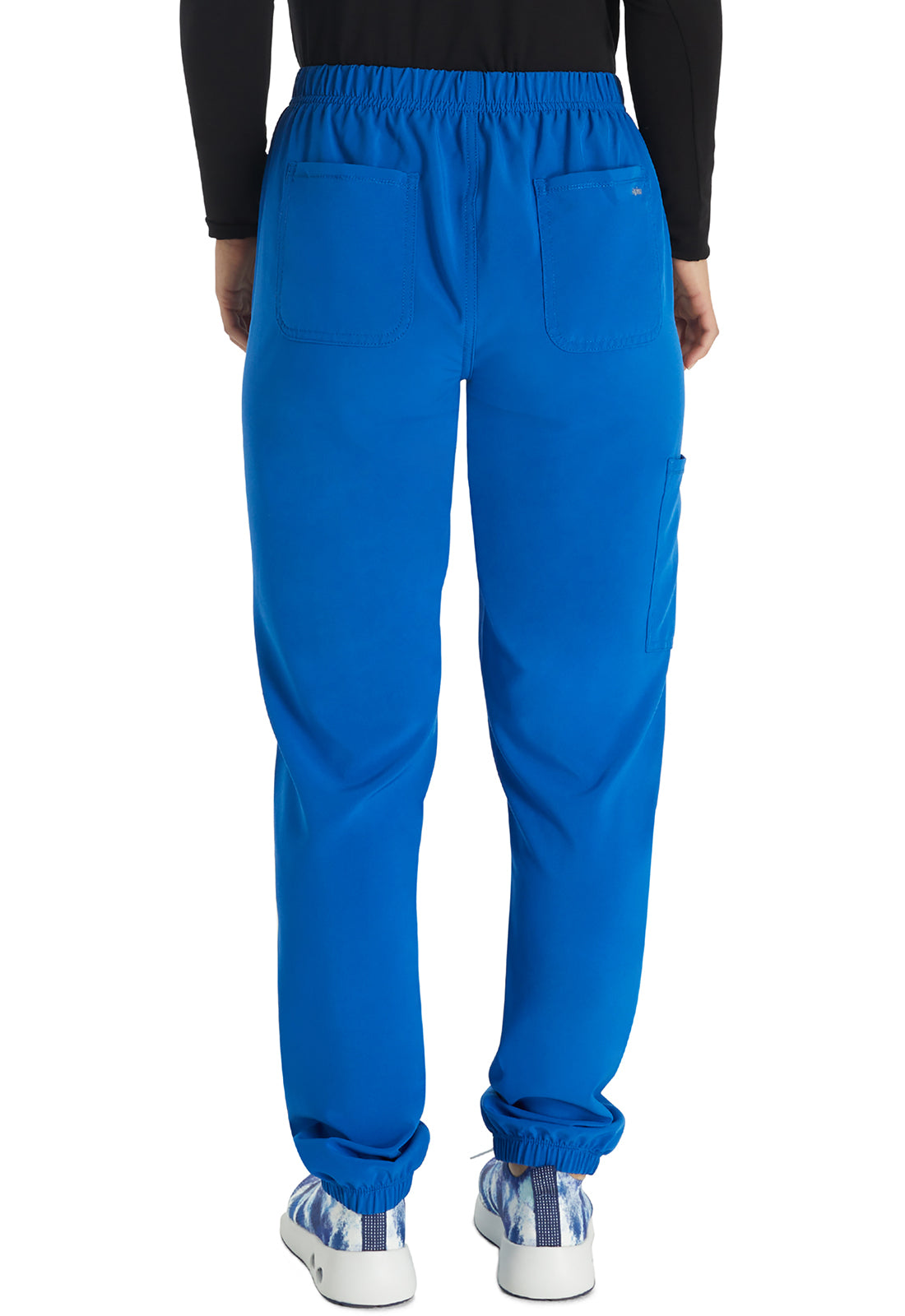 Inspira Flex IP042A Hybrid Hem Jogger Royal Model Image Back | Inspira