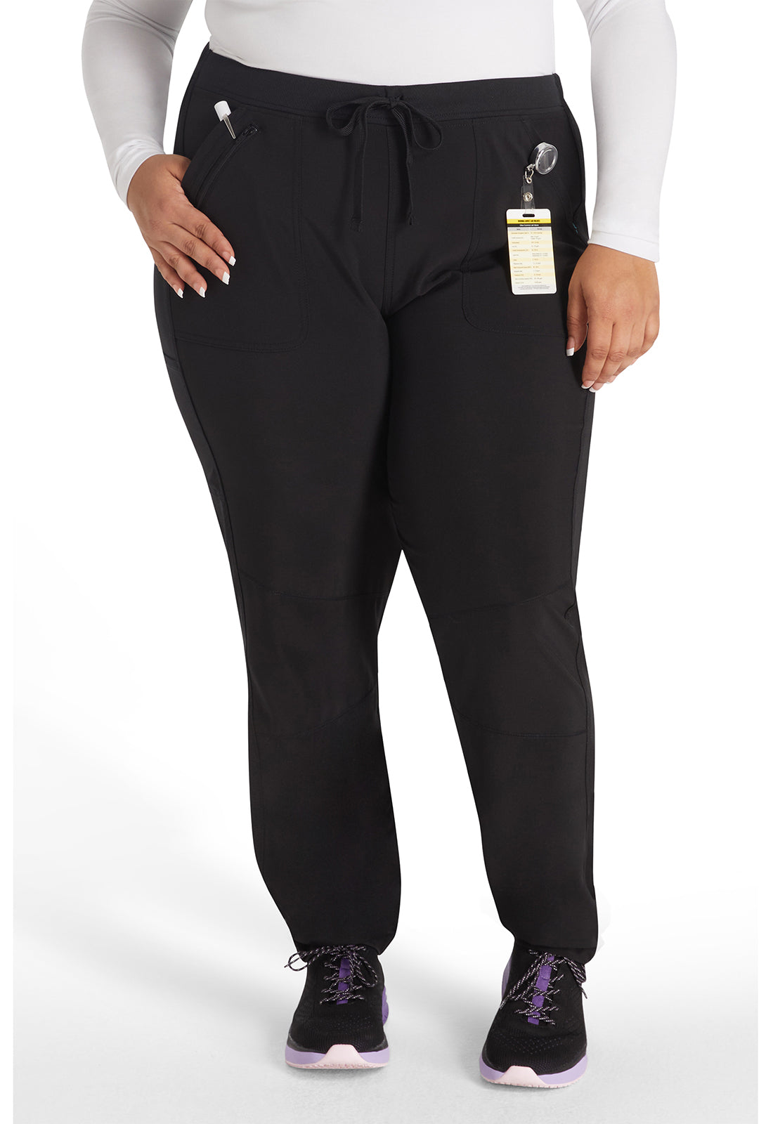 Inspira Flex IP042A Hybrid Hem Jogger Black