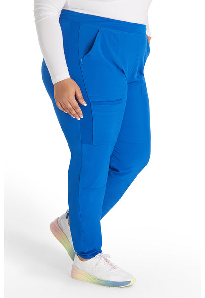 Inspira Flex IP045A Mid Rise Jogger Royal Model Image Left Side | Inspira