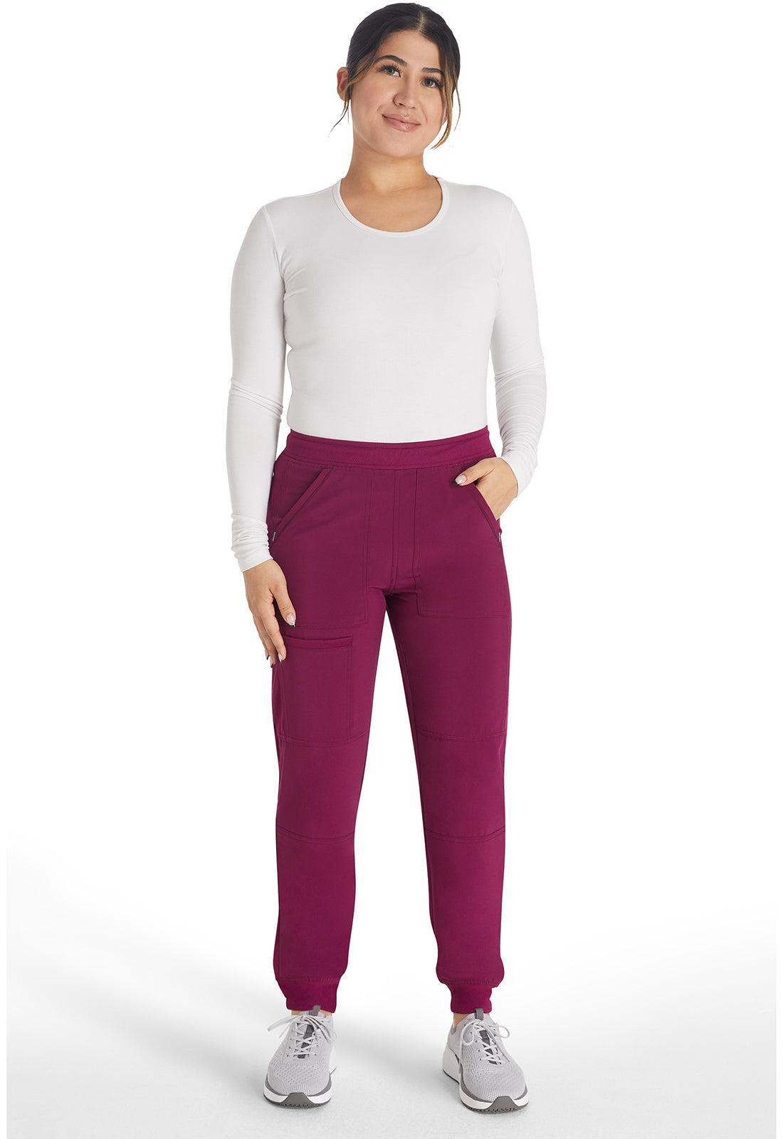 Inspira Flex IP045A Mid Rise Jogger Wine