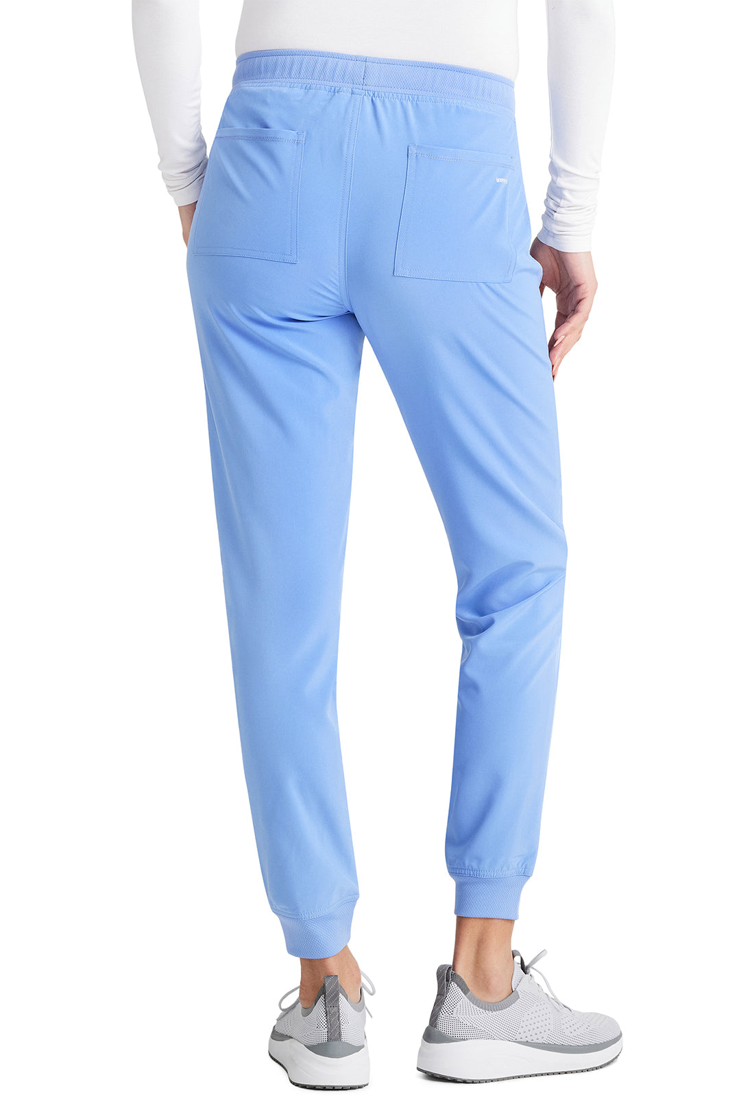 Inspira Flex IP045A Mid Rise Jogger Ciel Model Image Back | Inspira