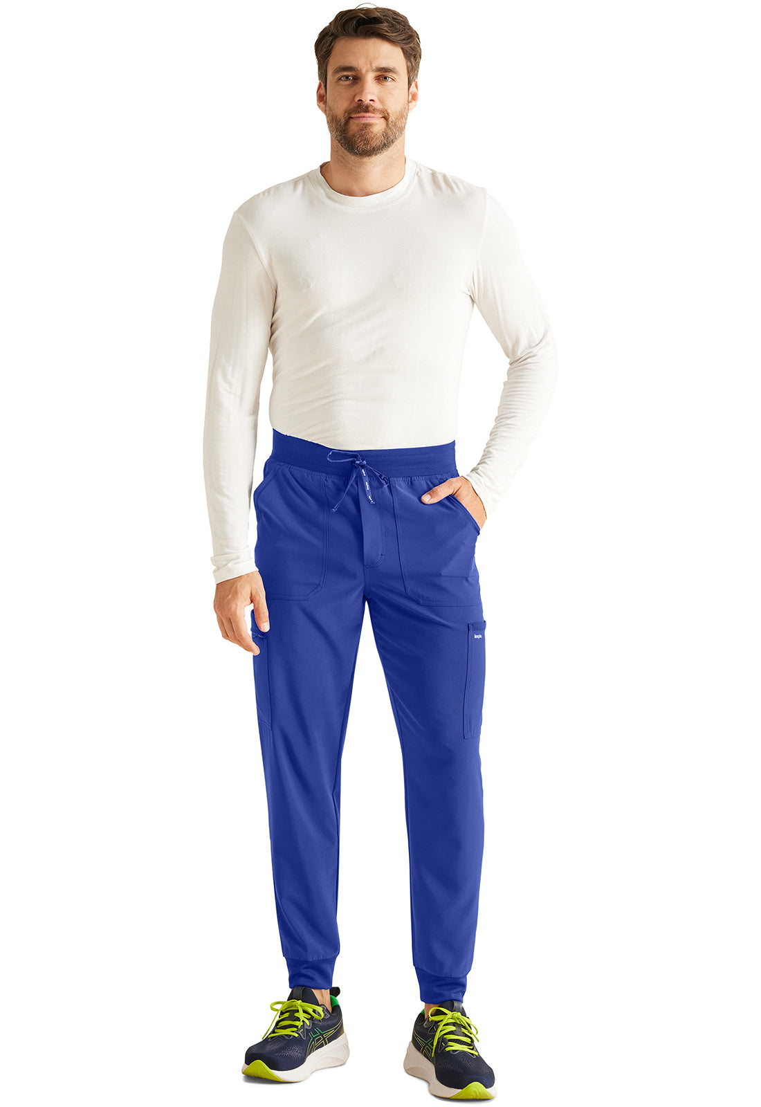 Inspira Flex IP066A Men's Mid Rise Jogger Royal