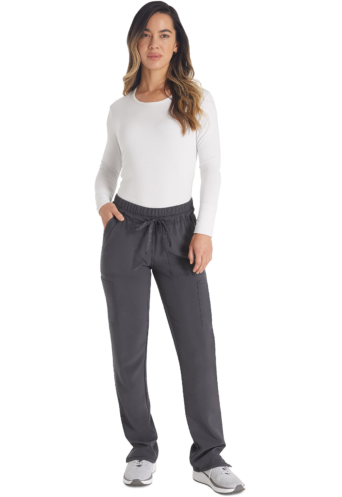 Inspira Flex IP072A Straight Leg Pants Pewter