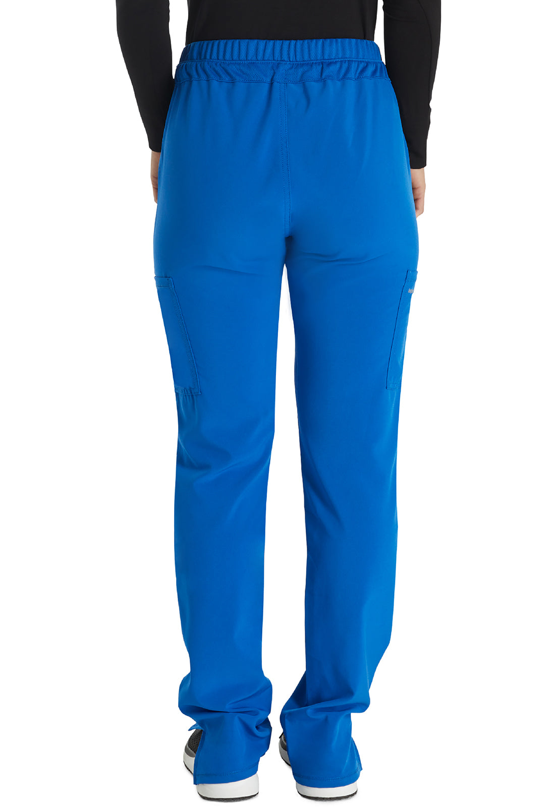 Inspira Flex IP072A Straight Leg Pants Royal Model Image Back | Inspira