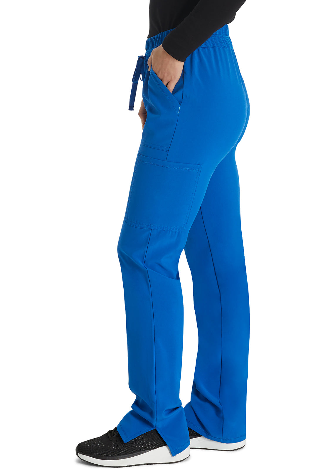 Inspira Flex IP072A Straight Leg Pants Royal Model Image Right Side | Inspira