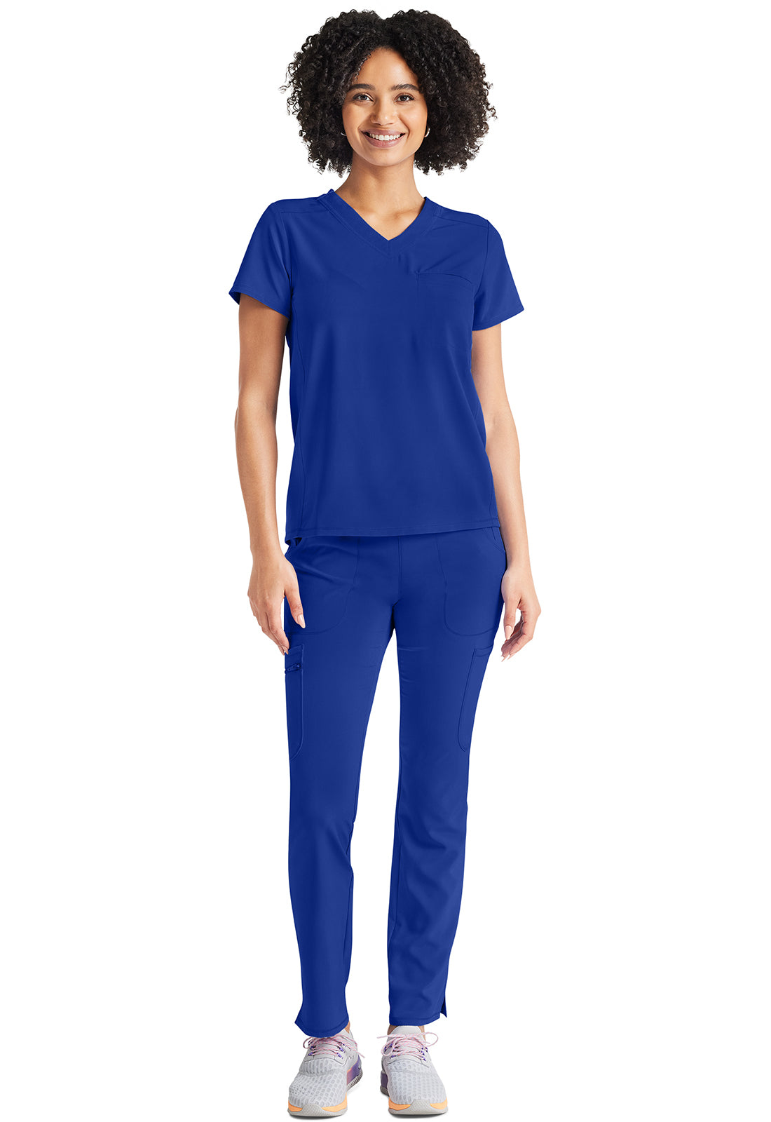 Inspira Flex IP600A V-Neck Tuckable Top Royal