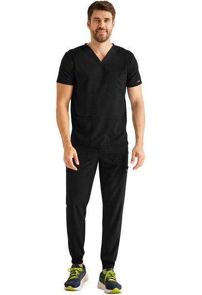 Inspira Flex IP603A Men's V-Neck Top Black