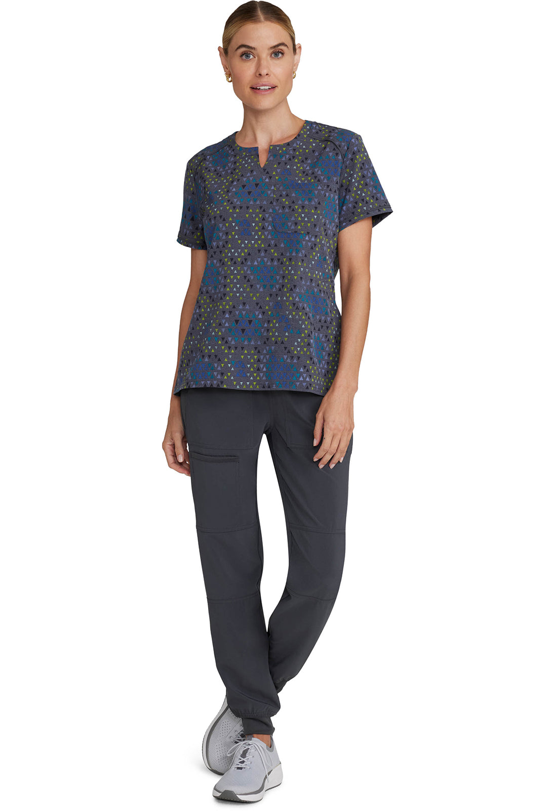 Inspira Flex IP723 Round Neck Print Top Let's Tri It