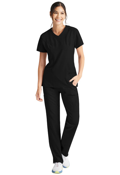 Inspira Flex IP727A V-Neck Top Black