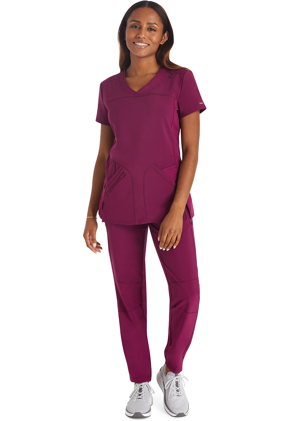 Inspira Flex IP845A Crossover V-Neck Top Wine