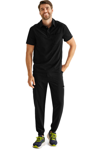 Inspira Flex IP855A Men's Polo Shirt Black