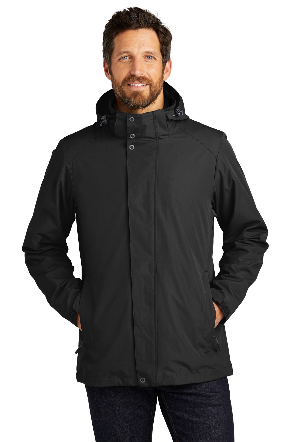Port Authority All-Weather 3-in-1 Jacket J123 Black