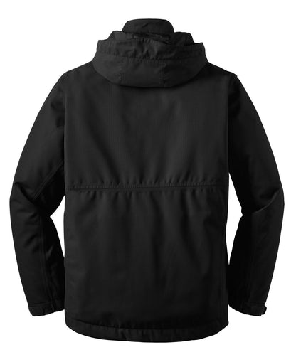 Port Authority Herringbone 3-in-1 Parka. J302 Black