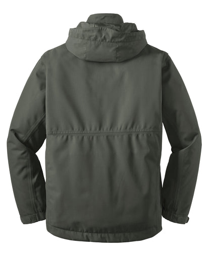 Port Authority Herringbone 3-in-1 Parka. J302 Spruce Green