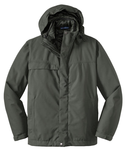 Port Authority Herringbone 3-in-1 Parka. J302 Spruce Green