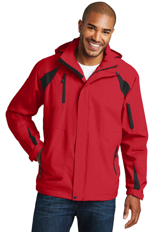 Port Authority All-Season II Jacket. J304 True Red/ Black