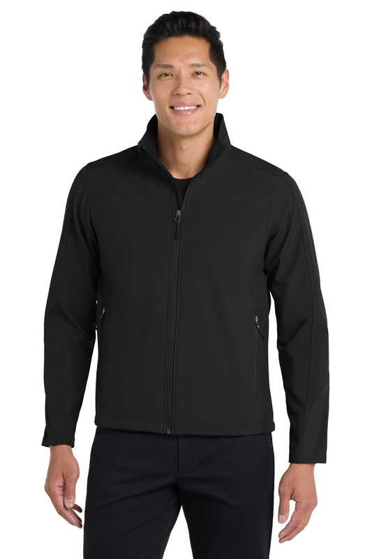 Port Authority Tall Core Soft Shell Jacket. TLJ317 Black Tall