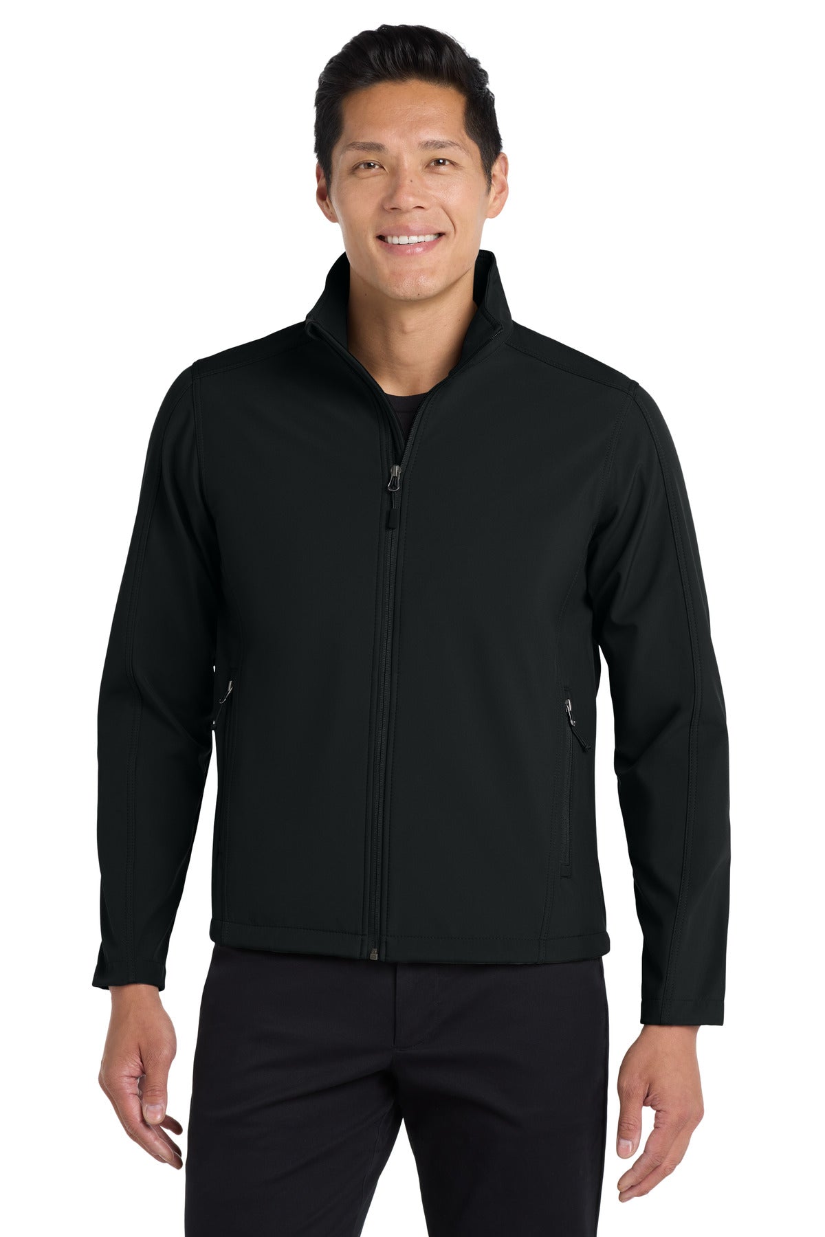 Port Authority Tall Core Soft Shell Jacket TLJ317 Black
